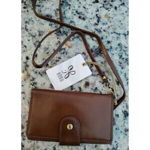 Hobo Apollo 32389WLND Crossbody Genuine Leather Brown Phone Case Wallet New